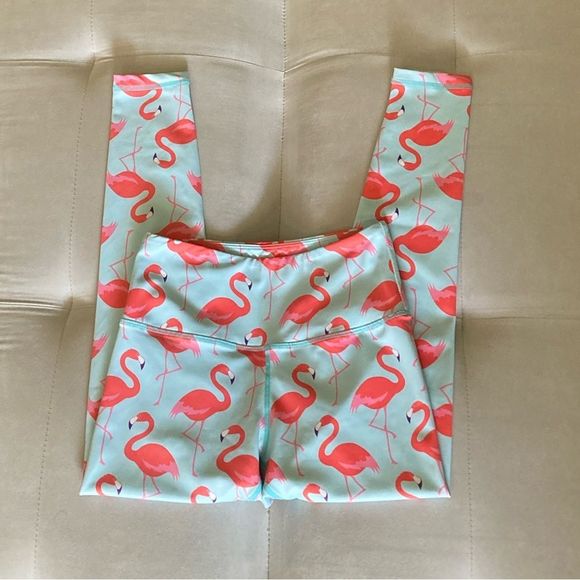 Flexi Lexi Flamingo Leggings Size M - Picture 6 of 9